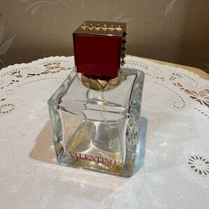 Valentino Vice Viva Eau De  Perfume Empty Bottle with Red & Gold Cap